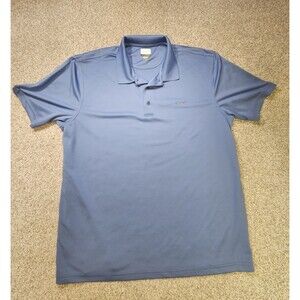 Greg Norman Golf Polo Men’s XL Play Dry Short Sleeve Blue Shark Collared